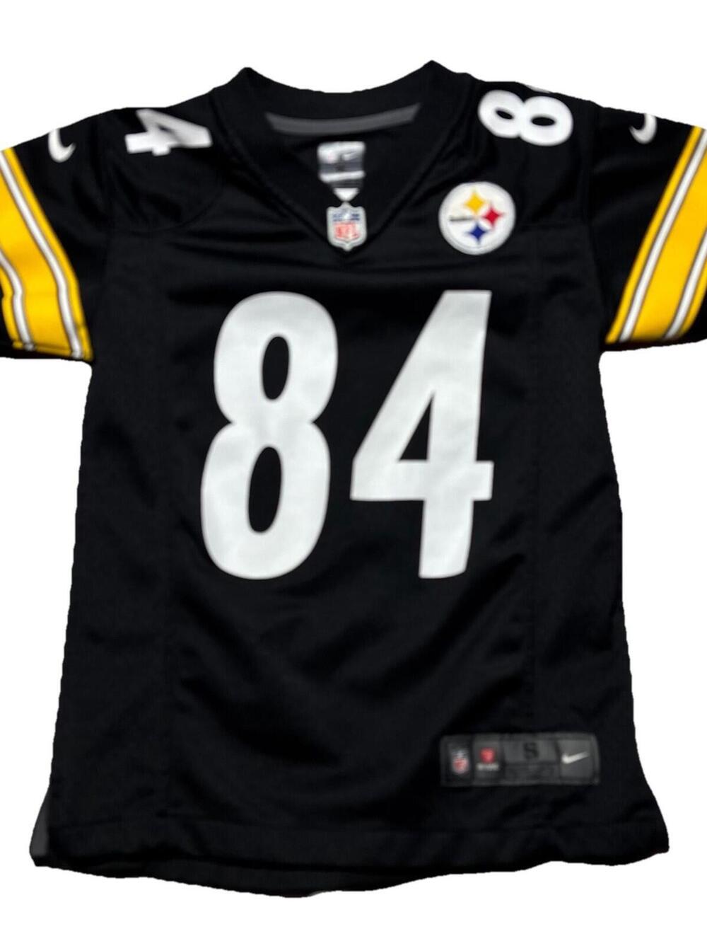 Nike On Field Black Antonio Brown Pittsburgh Steelers #84 Football Jersey Small